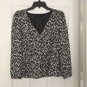 Beautiful J. Crew Spotted Blouse